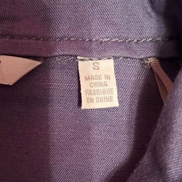 Toad and Co Purple Jacket Size Small Linen and Cotton Pockets Button Closure - Picture 13 of 15